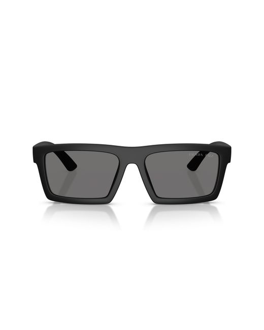 Prada Linea Rossa Black Ps A07S 1Bo02G Sunglasses Injected Squared Polarized for men