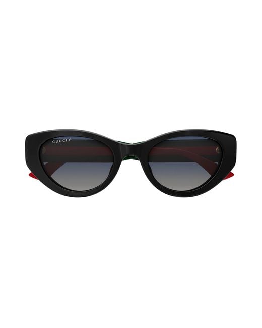 Gucci Black Gg1862S 005 Sunglasses Acetate Cat Eye
