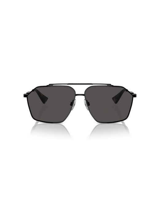 Dolce & Gabbana Black Dg2303 01/87 Sunglasses Metal Pilot Normal for men
