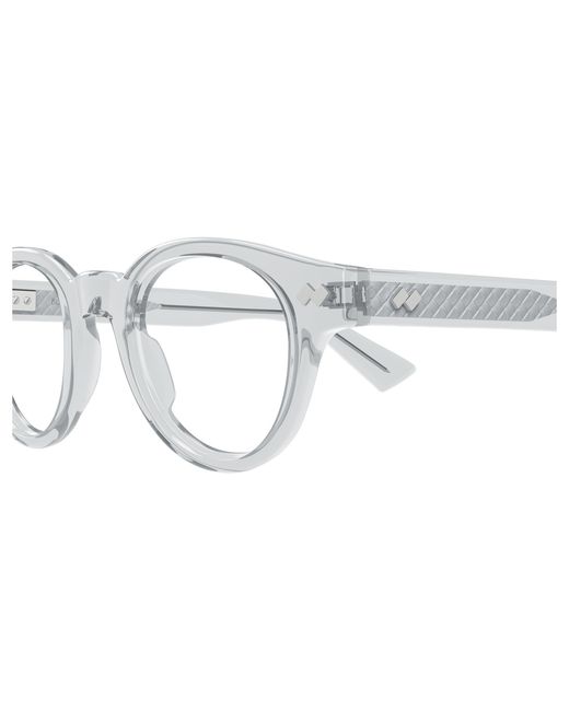 Bottega Veneta Black Bv1443O 003 Optical Frames Acetate Transparent Round