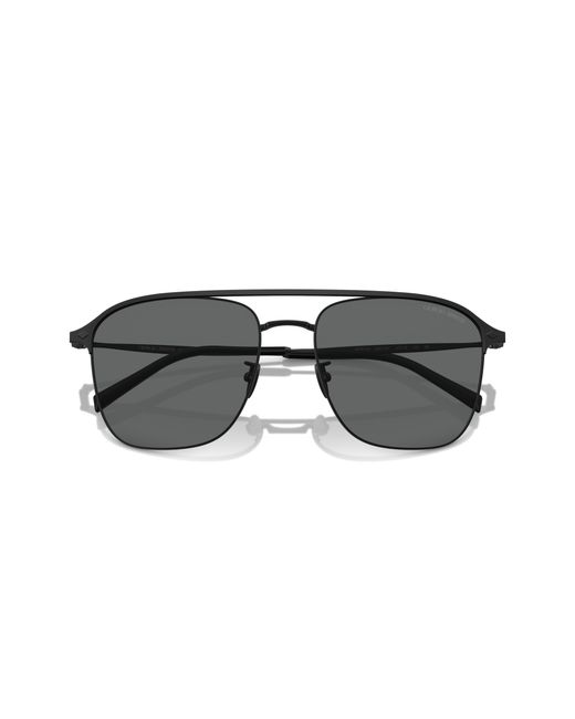 Giorgio Armani Black Ar6154 300187 Sunglasses Steel Squared Normal for men