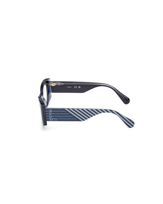MAX&Co. Black Mo5184 090 Optical Frames Injected Geometric Normal