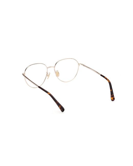 Max Mara Black Mm5099-H 032 Optical Frames Metal Round Normal