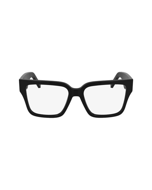 Karl Lagerfeld Black Kl6201 001 Optical Frames Acetate Squared Normal