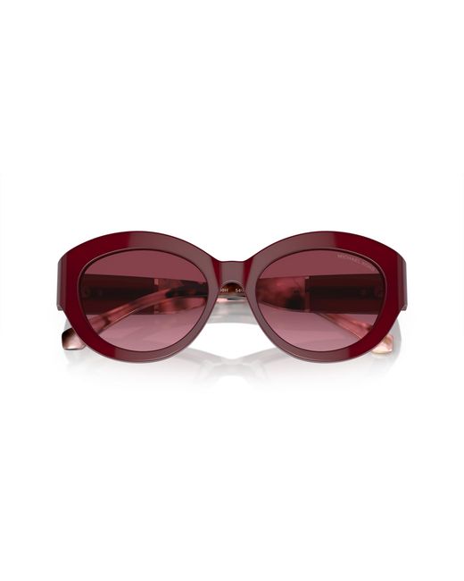 Michael Kors Purple Mk2204U Brussels 39498H Sunglasses Acetate Cat Eye Normal Shaded