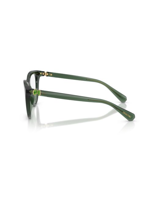 Swarovski Black Sk2052 1043 Optical Frames Injected Cat Eye Normal