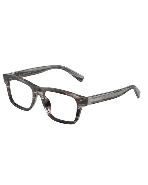 Dolce & Gabbana Black Dg3446 3440 Optical Frames Acetate Transparent Squared Normal for men
