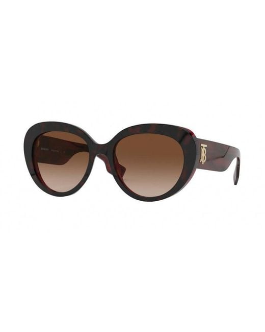 Burberry Black Be4298 390513 Sunglasses Plastic Cat Eye Nuanced