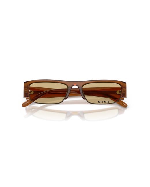 Miu Miu Black Mu B07S 22I10R Sunglasses Acetate Squared Normal