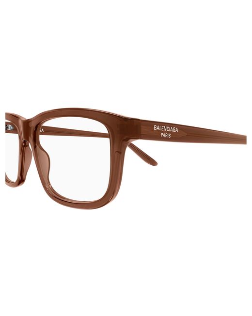 Balenciaga Black Bb0438O 006 Optical Frames Acetate Transparent Squared for men