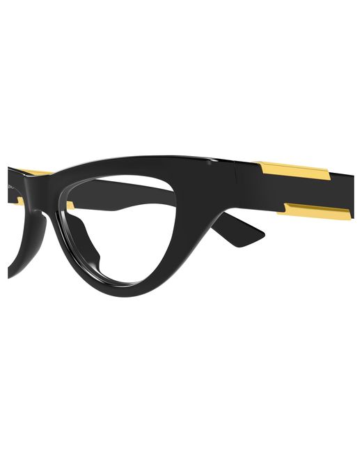 Bottega Veneta Black Bv1454O 002 Optical Frames Bio-Injected Transparent Cat Eye