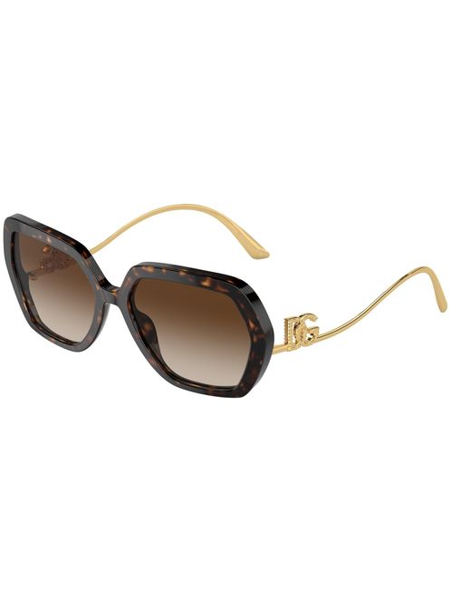 Dolce & Gabbana Black Dg4468B 502/13 Sunglasses Acetate Geometric Normal Shaded