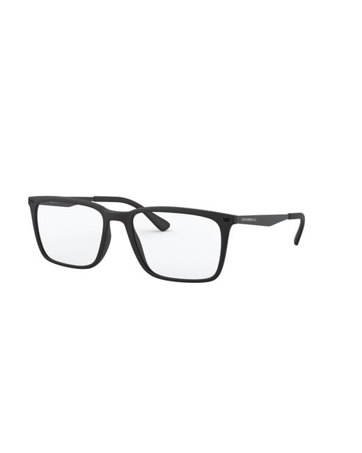 Emporio Armani Black Ea3169 5042 Optical Frames Plastic Squared for men
