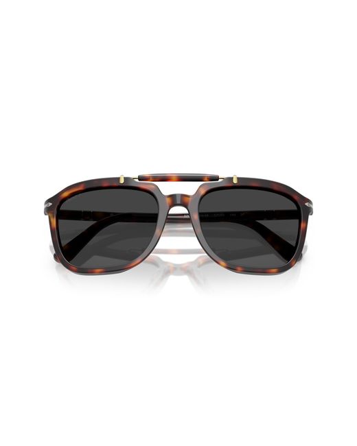 Persol Black Po0203S 24/48 Sunglasses Acetate Squared Polarized