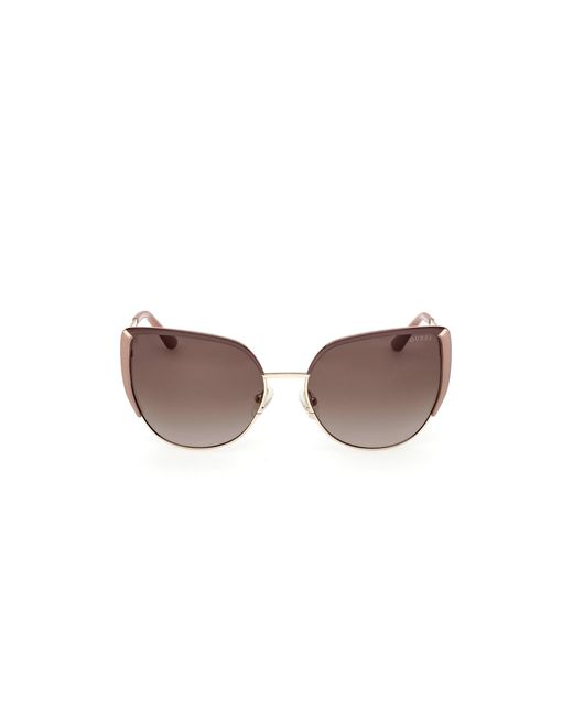 Guess Black Gu00217 59F Sunglasses Metal Cat Eye Normal