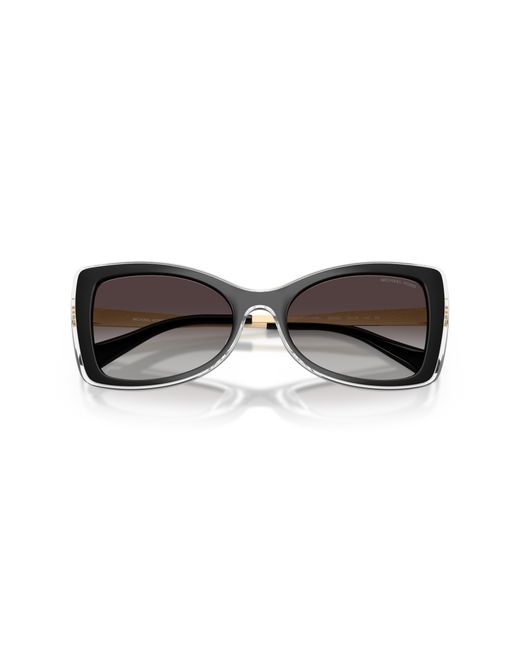Michael Kors Black Mk2272U Malaga 30058G Sunglasses Injected Butterfly Normal Nuanced