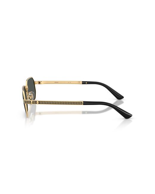 Versace Black Ve2297 100287 Sunglasses Metal Squared Normal for men