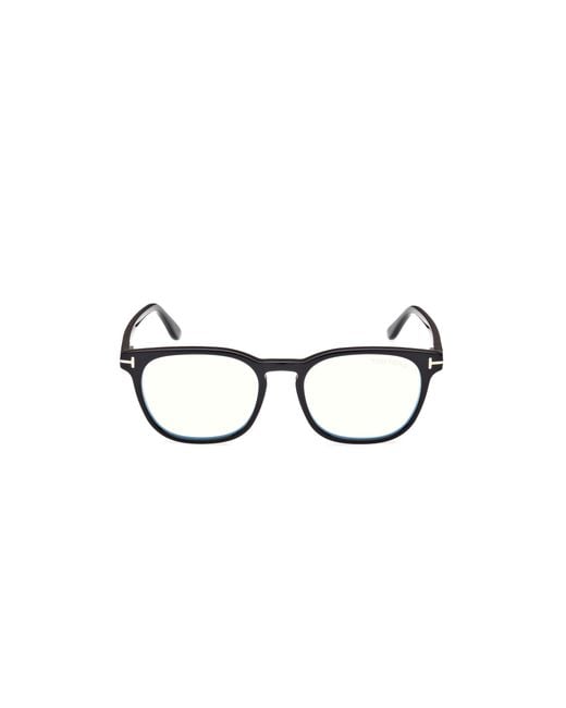 Tom Ford Black Ft5818-B 001 Optical Frames Acetate Squared Normal for men