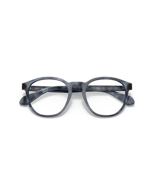 Giorgio Armani Black Ar7216 5943 Optical Frames Acetate Transparent Pantos Normal for men