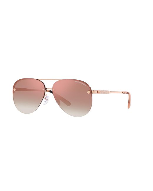 Michael Kors Black Mk1135B East Side 11086F Sunglasses Metal Pilot Normal