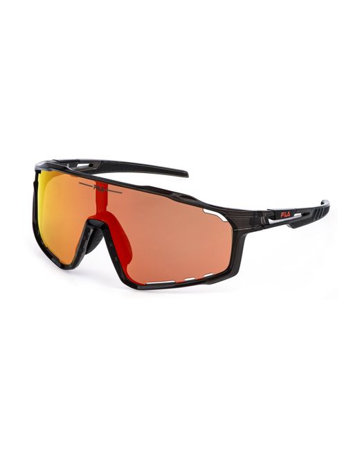 Fila Black Sfid69 9Hpx Sunglasses Injected Mask Water Repellent Multilayer for men
