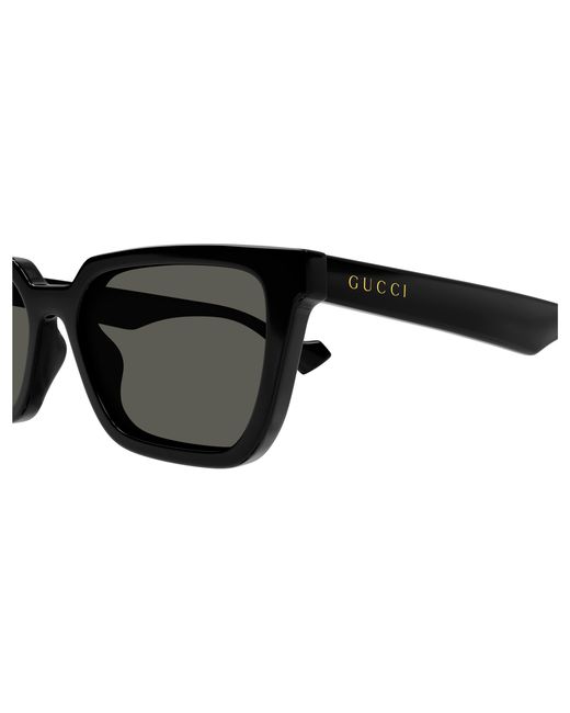 Gucci Black Gg1539S 001 Sunglasses Injected Squared for men