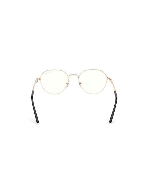 Tom Ford Black Ft6127-B 028 Optical Frames Metal Round Normal for men