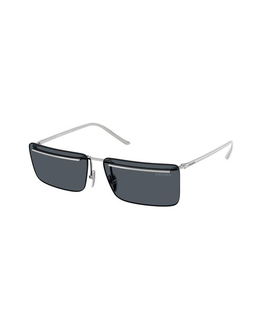 Prada Black Pr C53S 1Bc70B Sunglasses Metal Squared Normal for men