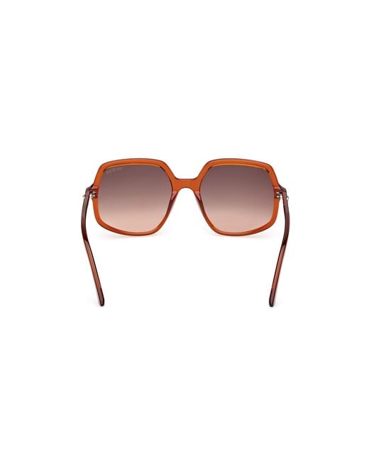 Guess Black Gu00257 44F Sunglasses Injected Squared Normal