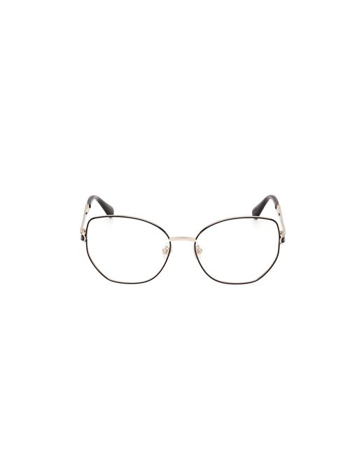 MAX&Co. Black Mo5140 001 Optical Frames Metal Round Normal