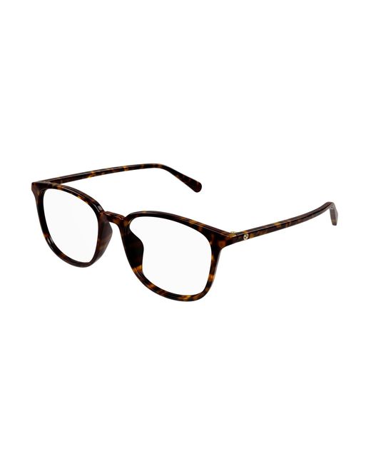 Gucci Black Gg1230Oa 001 Optical Frames Plastic Squared for men