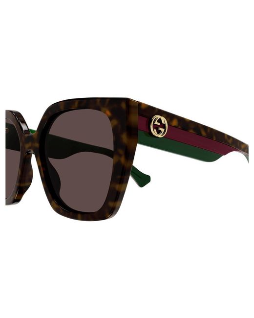 Gucci Black Gg1300S 002 Sunglasses Plastic Squared