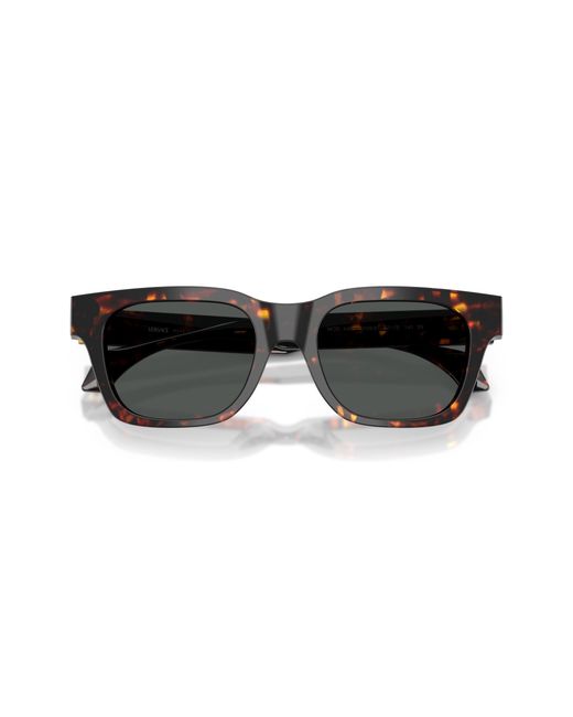 Versace Black Ve4486 550987 Sunglasses Acetate Squared Normal for men