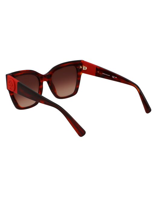 Longchamp Black Lo762S 607 Sunglasses Acetate Squared Normal