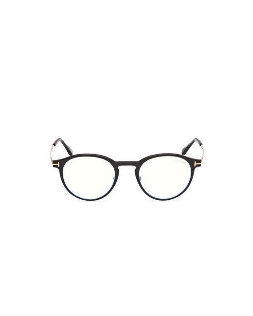 Tom Ford Black Ft6088-B 002 Optical Frames Metal Round Normal for men
