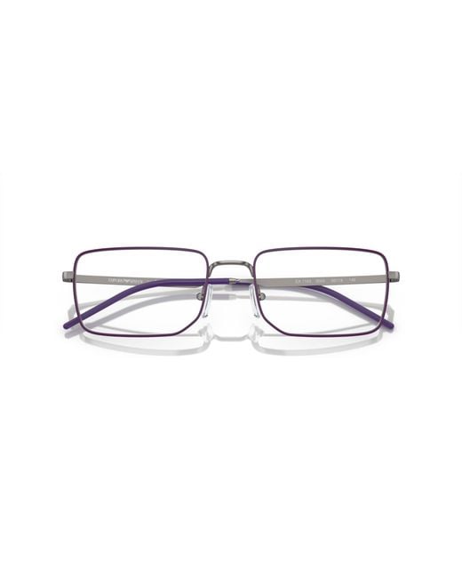 Emporio Armani Black Ea1153 3003 Optical Frames Metal Transparent Squared Normal for men