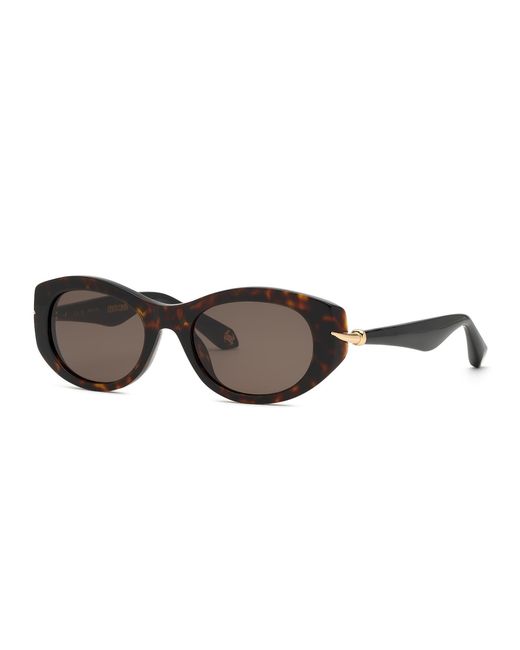 Roberto Cavalli Black Src173M 743 Sunglasses Acetate Geometric Normal