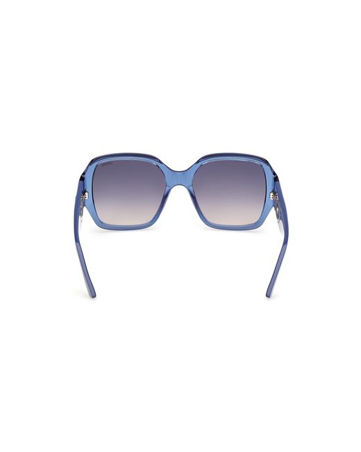 Guess Blue Gu00283 90B Sunglasses Injected Smoke Squared Normal