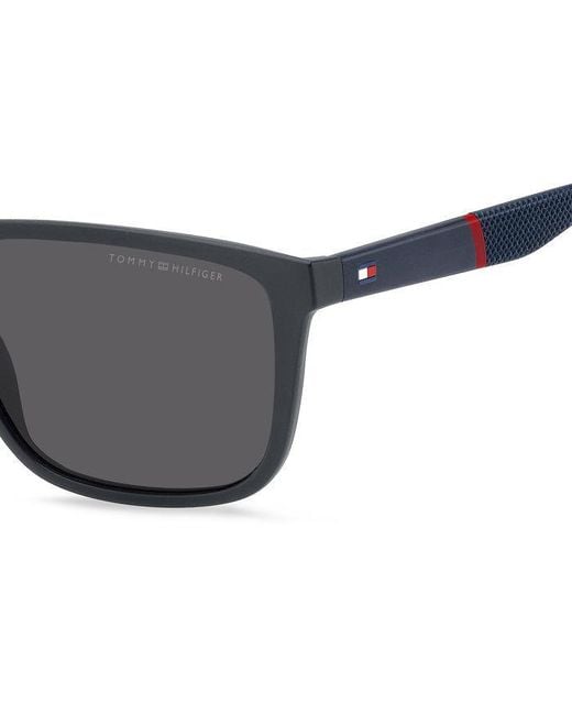 Tommy Hilfiger Black Th 2043/S Fll/Ir Sunglasses Plastic Squared Normal for men