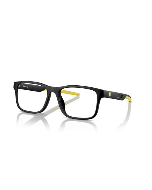 FERRARI SCUDERIA Black Fz8003U 504 Optical Frames Injected Squared Normal for men