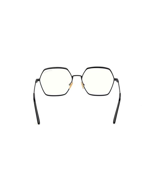 Tom Ford Black Ft6050-B 001 Optical Frames Metal Geometric Normal