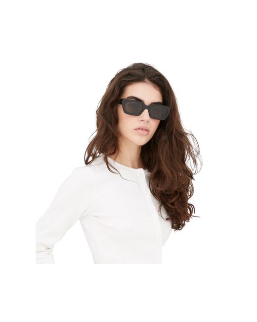 Retrosuperfuture Black H5N Teddy Nero Sunglasses Squared Normal