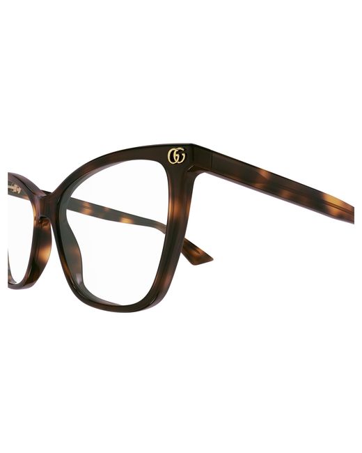 Gucci Black Gg1817O 002 Optical Frames Acetate Transparent Cat Eye