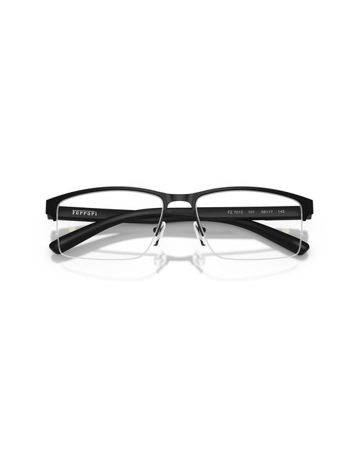 FERRARI SCUDERIA Black Fz7015 101 Optical Frames Metal Pillow Normal for men