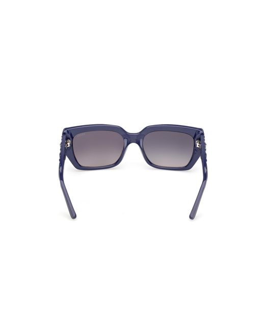 Guess Black Gu00254 90B Sunglasses Injected Smoke Squared Normal