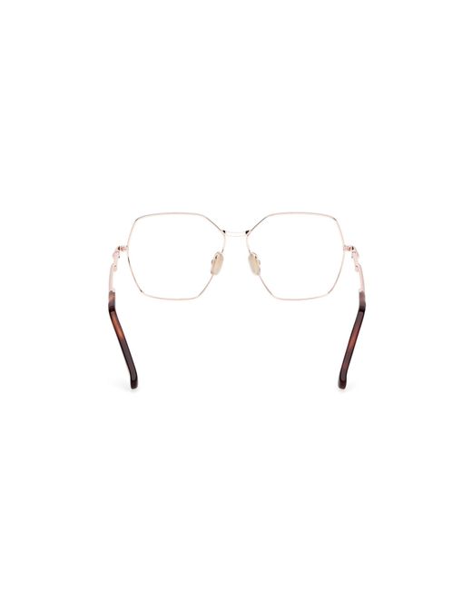 Max Mara Black Mm5154 032 Optical Frames Metal Round Normal