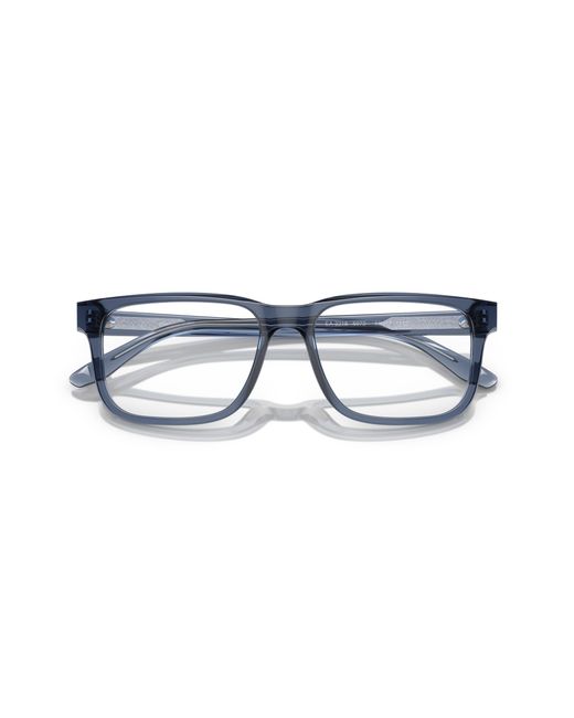 Emporio Armani Black Ea3218 5072 Optical Frames Acetate Transparent Squared Normal for men