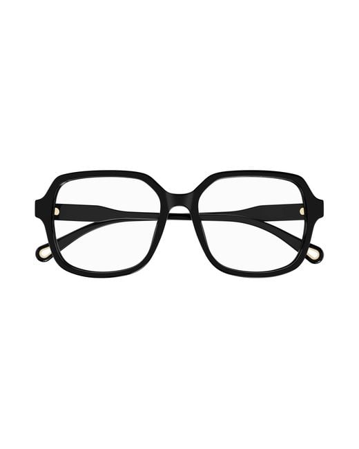 Chloé Black Ch0277Oa 001 Optical Frames Acetate Transparent Squared