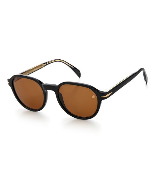 David Beckham Black Db 1044/S 807/70 Sunglasses Acetate Round for men