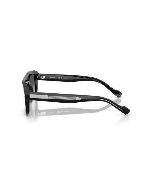 Vogue Eyewear Black Vo5620S W44/T3 Sunglasses Acetate Geometric Polarized Shaded for men